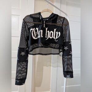 Blackcraft Cropped Athletic Hoodie